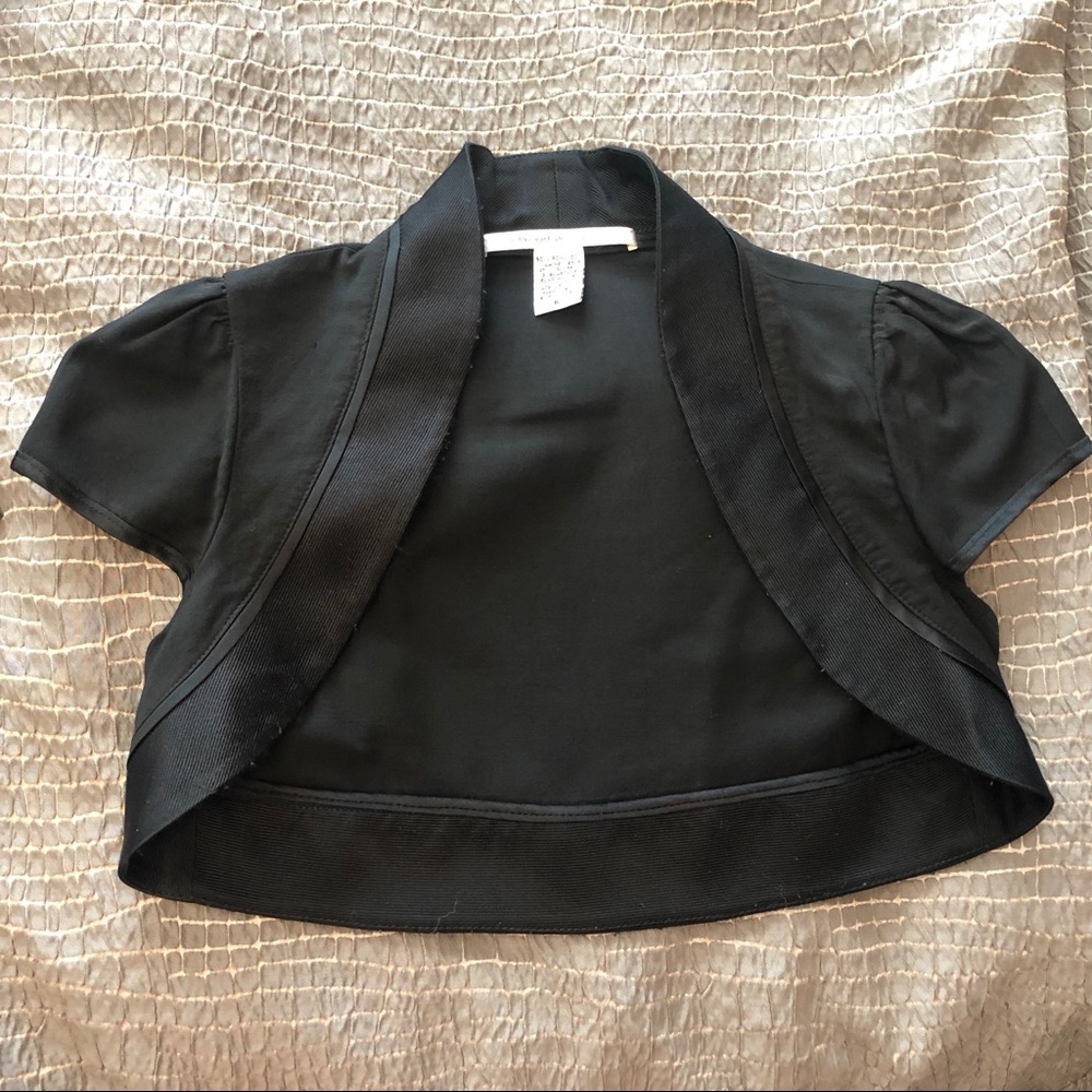 Diane Von Furstenberg black shrug